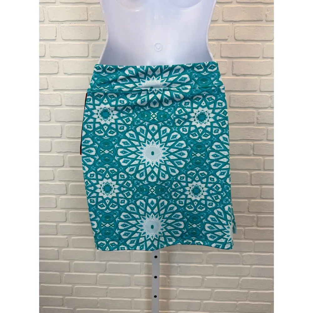 Tranquility by Colorado Clothing Skort Teal Medallion Print Medium
